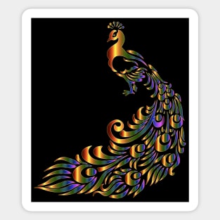 PeacockGold Sticker